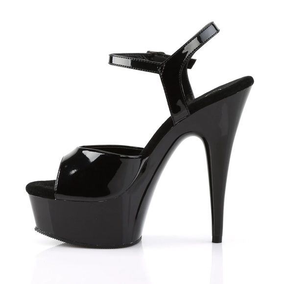 Elegant Black Platform Heels - Picture 2 of 11